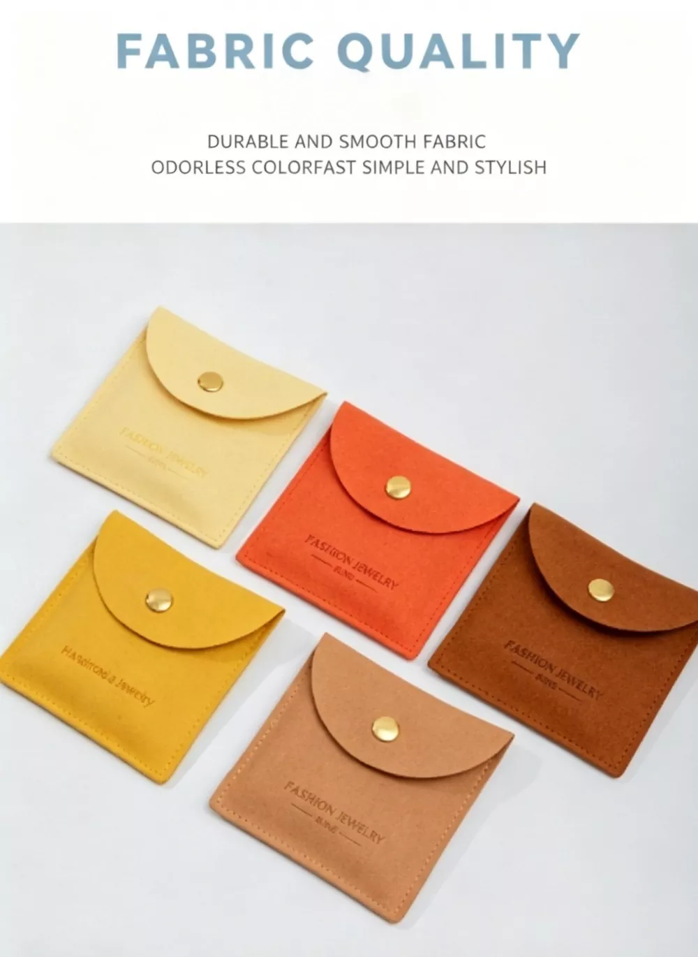Square Microfiber Jewelry Envelope Pouch