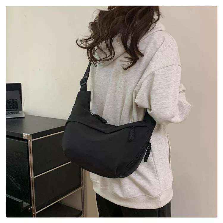 Light Student Nylon Crossbody Bag