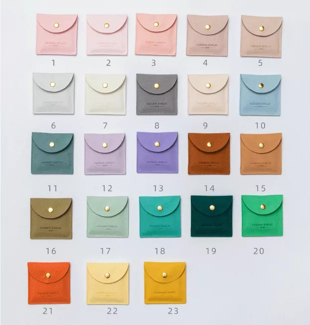 Square Microfiber Jewelry Envelope Pouch