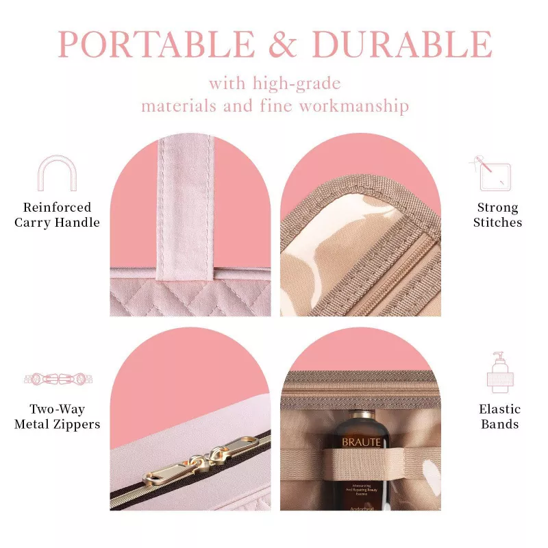 Foldable Hanging Travel Cosmetic Bag