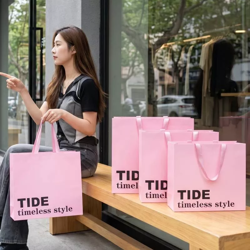 Foldable Reusable Paper Shopping Bag