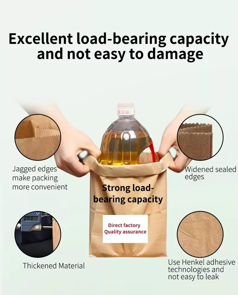 Lightweight Portable Paper Lunch Bag