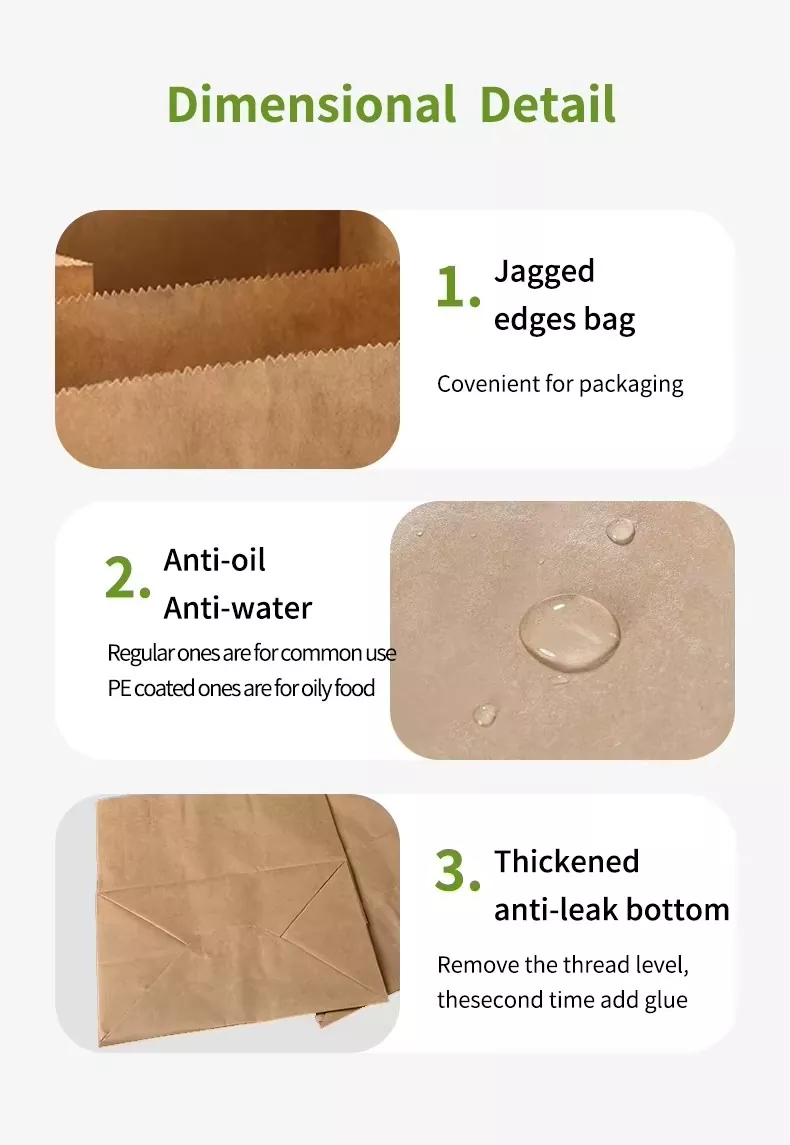 Lightweight Portable Paper Lunch Bag