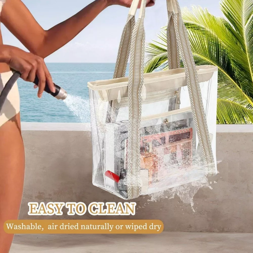 Lightweight Waterproof PVC Tote Bag