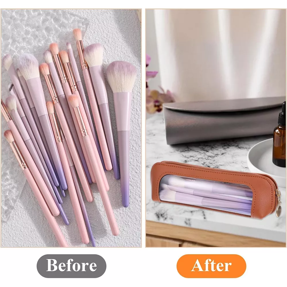 Smooth Zipper PVC Pouch Bag