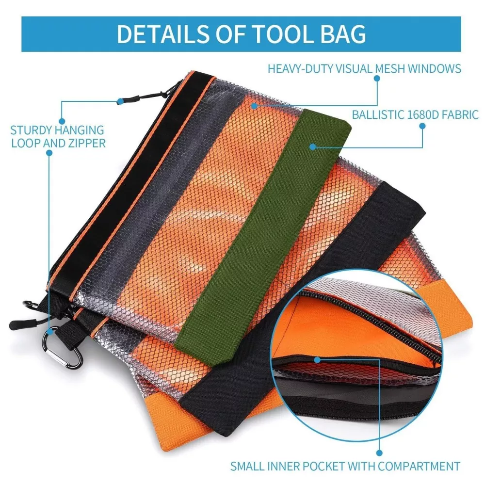Smooth Zipper Tool Pouch