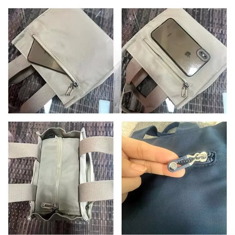 Solid Color Casual Nylon Shoulder Bag