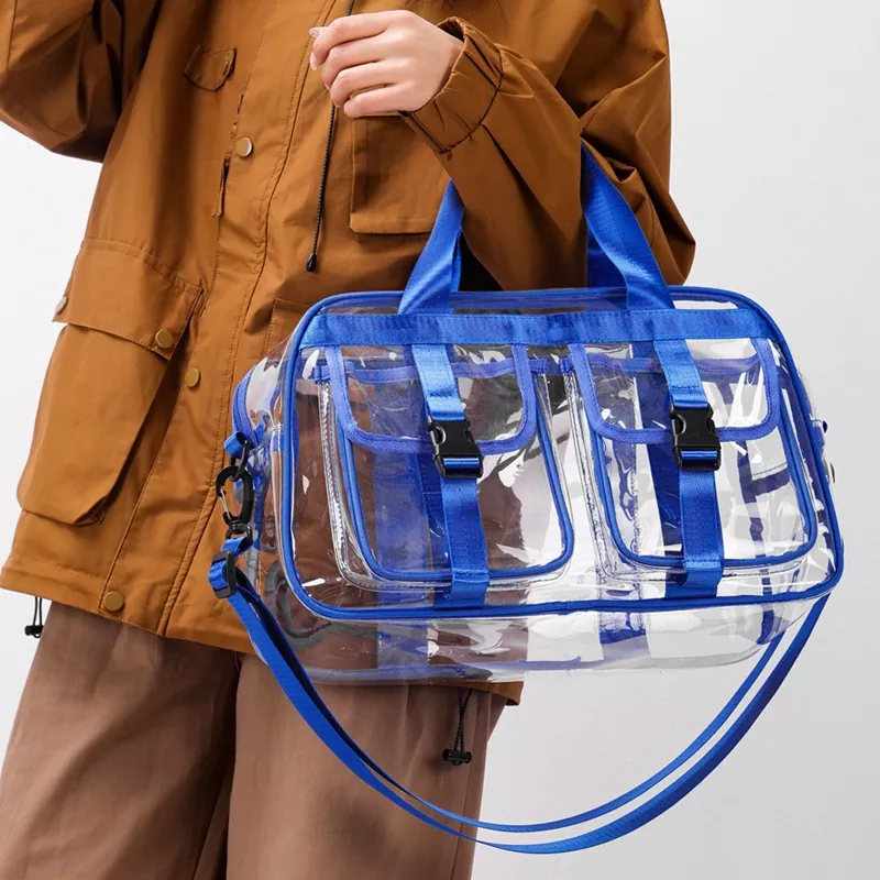Solid Color Women PVC Shoulder Bag