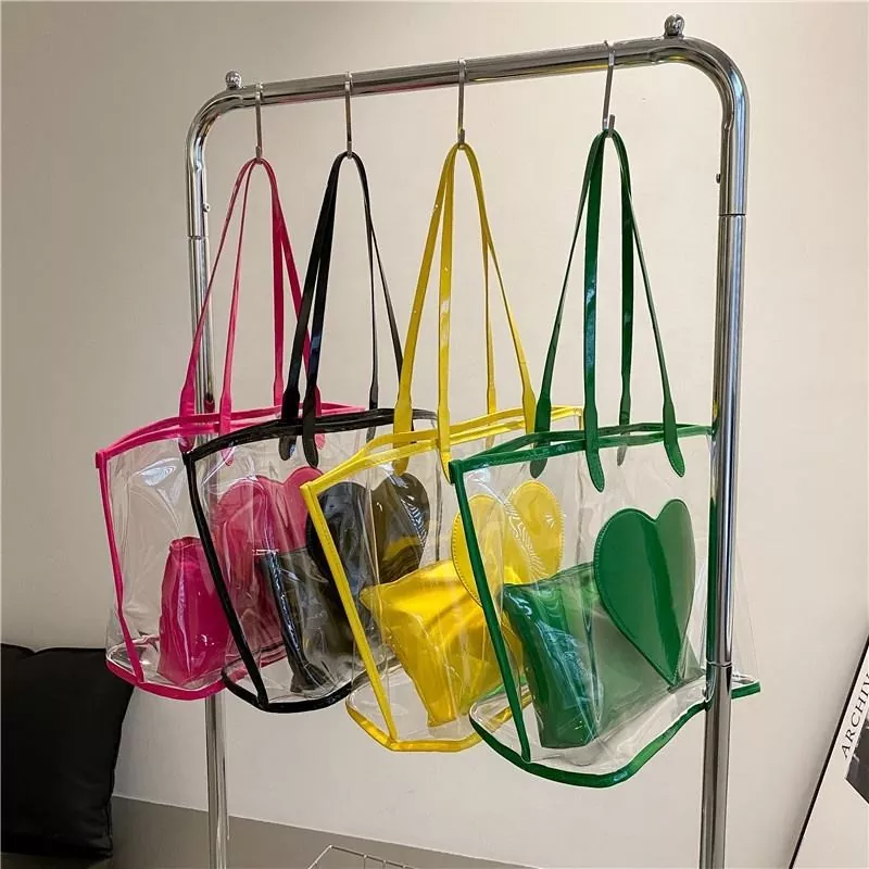 Trendy Women PVC Shoulder Bag