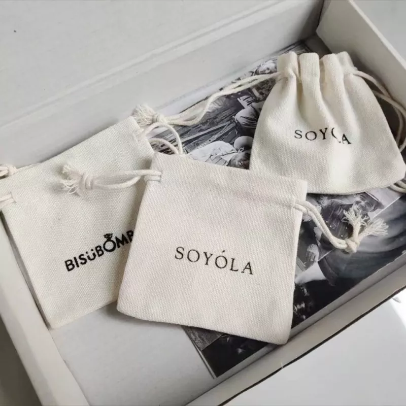 Gift Small Cotton Drawstring Pouch