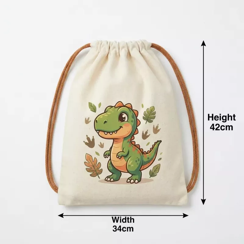 Reusable Eco Friendly Canvas Drawstring Bag