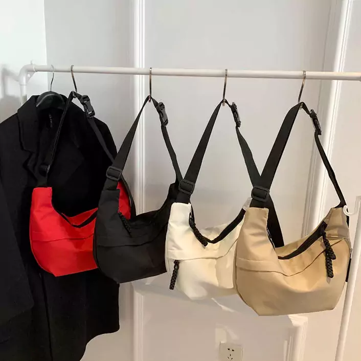 Light Student Nylon Crossbody Bag