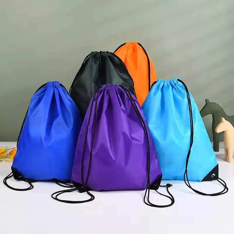 Outdoor Waterproof Polyester Drawstring Backpack