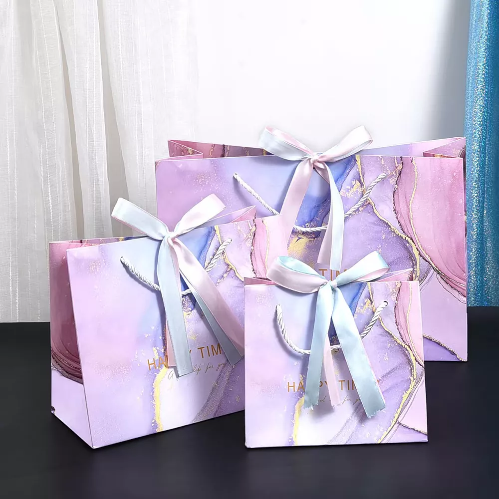 Ribbon Handle Luxury Paper Gift Bag