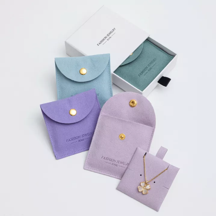 Square Microfiber Jewelry Envelope Pouch